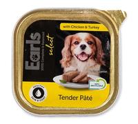 Ark Future Earls Premium Dog Food Pate 150g Variety Pack - Complete & Balanced Wet Dog Food for Healthy Skin & Coat - Tender Texture - Recyclable Trays - Adult Dog Meal (4x, Chicken & Turkey)
