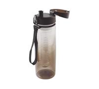 ark future Flavour Infused Drinking Bottle - 700ml Fruit Infuser Water Bottle - Leakproof Sports Bottle with Infusion Chamber - BPA Free - Available in Blue, Black, Green, Purple (Black)