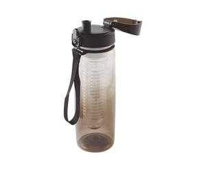 ark future Flavour Infused Drinking Bottle - 700ml Fruit Infuser Water Bottle - Leakproof Sports Bottle with Infusion Chamber - BPA Free - Available in Blue, Black, Green, Purple (Black)