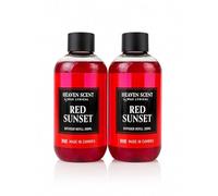 ark future Heaven Scent Wax Lyrical Pack of 2 Reed Diffuser - Aromatic Home Fragrance - Available in 3 Scents 200ml (Red Sunset Saffron,Jasmine,Amber)