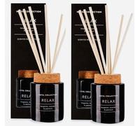 ark future Hotel Collection Relax Scented Reed Diffuser - 100ml Twin Pack - Bergamot, Lavender & Patchouli Fragrance - Long-Lasting Aroma for Home, Office & Relaxation