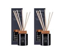 ark future Hotel Collection Revive Scented Reed Diffuser - 100ml Twin Pack - Rose, Geranium & Lavender Fragrance - Long-Lasting Aroma for Home, Office & Relaxation