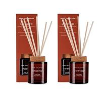 ark future Hotel Collection Unwind Scented Reed Diffuser - 100ml Twin Pack - Clove, Amber & Sandalwood Fragrance - Long-Lasting Aroma for Home, Office & Relaxation
