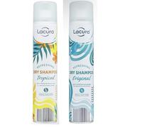 Ark Future Lacura Refreshing Dry Shampoo Spray 200ml - Waterless Hair Cleanser for All Hair Types, Oil Absorbing Aerosol Root Refresh Spray (Pack of 2 Tropical & Original)