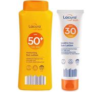 Ark Future Lacura Sun Care Duo Set - Moisturising Sun Lotion SPF 50+ & Sensitive Face Sun Lotion SPF 30 | UVA/UVB Protection | 200mL + 50mL