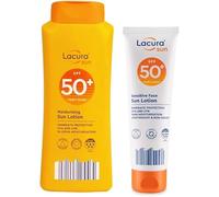 Ark Future Lācurā Sun Protection Combo | SPF 50+ Body & Sensitive Face Lotion | High UVA & UVB Protection | 200mL + 50mL | Water Resistant, Lightweight & Moisturising