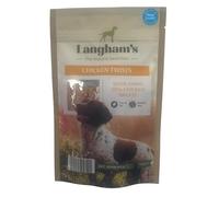 Ark Future Langhams - Dog Treats - 100% Chicken Breast, Rawhide-Free, Low Fat Natural Dog Chews - Vet Approved Healthy Treats for Adult Dogs Pack of 2 (110g, Chicken Twist)