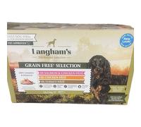 Ark Future Langham's Grain Free Wet Dog Food for Adults | 12 x 150g Trays | Mixed Pâté Selection - Salmon, Chicken & Turkey | Natural, Complete & Balanced Meals | No Artificial Additives