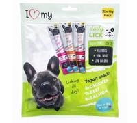Ark Future Licking All Day! Yogurt Dog Treats - 25 x 12g | Real Meat Snacks - Chicken, Beef & Salmon | Low-Calorie, All-Breed Rewards