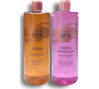 ark future Luxury Spa - Lidl By Deluxe | Body Wash Set | Jojoba with Vitamin E & Rose Magnolia with Shea Butter | Body Wash, Shower Gel, Body Cleanser | 500mL Each