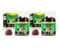 Ark Future Natural Flea & Tick Dog Chews - 150 Each Soft Peking Duck Flavor Treats - Skin, Coat & Wellness Support - All-Natural Ingredients, Grain-Free, No Artificial Additives (Pack of 2)