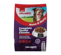 Ark future Orlando Moist & Meaty Complete Dog Food - 3kg | Tender Chunks | Adult Dog Dry & Moist Mix | 100% Complete Nutrition (3kg, Tender Chunks with Beef)