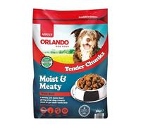Ark future Orlando Moist & Meaty Complete Dog Food - 3kg | Tender Chunks with Beef | Adult Dog Dry & Moist Mix | 100% Complete Nutrition