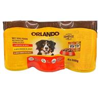 Ark Future Orlando Wet Dog Food 6x400g Meaty Chunks in Jelly - Assorted Flavours (Beef, Chicken, Turkey) with Vitamins, Minerals & Prebiotics - Complete Nutrition for Adult Dogs