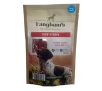 Ark Future Pack of 2 Langhams Beef Strips Dog Treats for Adult Dogs 120g each - Grain-Free, High Protein, No Added Colours or Preservatives - Natural Complementary Pet Food