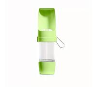 ark future Portable Dog Water Bottle for Travel, Walks & Outdoor Use -BPA-Free Pet Drinking Dispenser with Built-In Trough & Carry Strap - Compact and Lightweight for Hiking - Car Rides (Green, 20cm)