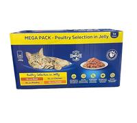 Ark Future Poultry Selection in Jelly Cat Food Pack of 48 x 100g | Complete Wet Food for Adult Cats | Duck, Chicken, Turkey & Poultry Variety | or Preservatives | Rich in Taurine, Zinc & Vitamins