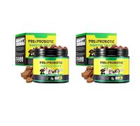 Ark Future Probiotics for Dogs - 120 Each Soft Chews with Pre & Probiotics for Digestive Health, Gut Support, Immune System, Skin & Coat Care for All Dog Breeds (Pack of 2)