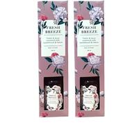 ark future Reed Diffuser - Violet, Moss, Sandalwood & Lemon - Long-Lasting Fragrance for Home & Office - 2×100mL (Fresh Breeze)