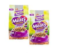 ark future Rewaard Moist Meaty Chunks - Nutritious & Delicious Dog Food with Real Meat - Protein-Packed Meal for Adult Dogs - Enriched with Vitamins & Minerals 2 x (Beef + Chicken)
