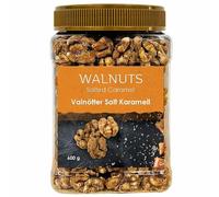 Ark Future Salted Caramel Walnuts Sweet & Salty Crunchy Snacking Nuts - Lightly Roasted Walnuts with Caramel Glaze & Sea Salt - Snack, Baking & Topping Nuts - 600g Pack