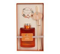 Ark Future Scented Reed Diffuser - Long Lasting Home Fragrance up to 14 Weeks - Ribbed Glass Bottle with Sticks - Sweet Autumn Fall Aroma for Living Room, Bedroom & Office (Pumpkin Pecan Waffle)