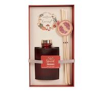 Ark Future Scented Reed Diffuser - Long Lasting Home Fragrance up to 14 Weeks - Ribbed Glass Bottle with Sticks - Sweet Autumn Fall Aroma for Living Room, Bedroom & Office (Spiced Pomegranate)