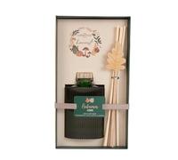 Ark Future Scented Reed Diffuser - Long Lasting Home Fragrance up to 14 Weeks - Ribbed Glass Bottle with Sticks - Sweet Autumn Fall Aroma for Living Room, Bedroom & Office (Autumn Leaves)
