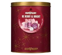 Ark Future Soap & Glory Be Berry & Bright 4 Piece Chrismas Gift Set - Limited Edition Bath & Body Care Collection with Body Wash 75ml, Body Butter 50ml, Body Spray 50ml & Bath Fizzer 100g