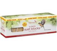 ark future Suet Blocks 10pk - Wild Bird Suet Blocks - Bird Food Treat - Mealworm and Insects - A Nutritious Food Source - Ideal For Blue Tits - Great Tits - Robins And BlackBirds - Garden Birds Treats