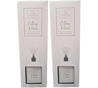 ark future The Luxury Collection London Reed Diffusers 100ml Twin Pack - Elegant Home Fragrance Set for Relaxation and Ambiance (Citrus & Herb)