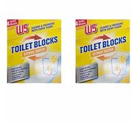 Ark Future Toilet Blocks Citrus Water Scent - Continuous Cleaning & Freshening, Limescale Prevention, Long Lasting Up to 16 Weeks, 4 Pack Bathroom Toilet Cleaner Deodoriser (Pack of 2)