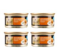 Ark future Vitacat Select Gourmet Mousse Cat Food for Adult Cats - Cans with Meat & Fish Derivatives (Pack of 4 x 85g, Turkey)