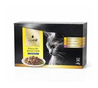 Ark Future Vitacat SELECT Wet Cat Food Variety Pack - 12 x 85g Pouches | Chicken, Turkey, Poultry & Duck in Jelly | 100% Complete & Balanced Adult Cat Nutrition (Poultry Selection)