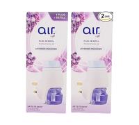 ark future W5 - Air Freshener | Air Plug in & Refill - Lavender Meadows | Scented Oil Starter Set - Up to 75 Days | 1 Plug + Refill 20mL×2 (TWIN PACK)