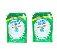 ark future W5 Washing Up Liquid 2L (Pack of 2) - Powerful Grease Removal, Long-Lasting Formula, Suitable for All Dishwashing Needs (Pack of 2, Original)