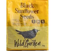 Ark Future Wild Garden Black Sunflower Seeds for Wild Birds, High Energy Bird Food, Rich in Oil, Natural Wild Bird Seed Mix - Ideal for Year-Round Feeding, 1kg