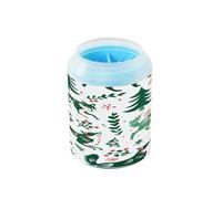 Ark Green Playful Wolf Winter Reusable Pet Foot Cleaner with Soft Massage Brush Feet Bathing Brush Gently Cleans Paws After Walks