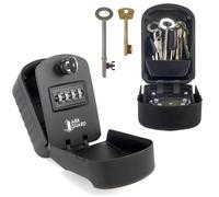 ARK GUARD PRO XL Key Safe, Wall Mounted Police Approved, Lock Box Outdoor 4 Digit Combination, Heavy Duty Strong Metal Waterproof Key Cabinet for Home Garage School Airbnb. Large Capacity, Large Keys