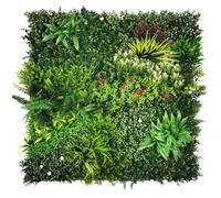 Artificial Plant Flower Living Wall Panels Realistic - Lush Lonsdale - Indoor / Outdoor - 1M X 1M - Home, Garden, Office