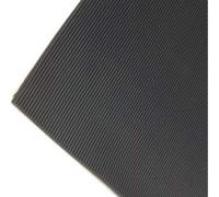 Ark Mat Fine Ribbed Rubber Roll Flooring Matting - 3mm Thick - 2M Wide - 3M Length