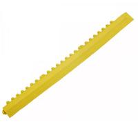 Ark Mat Gym Mat Interlocking Edge Finishing Strip - 900mm Long - Male - Yellow