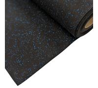 Ark Mat Gym Rubber Flooring Crumb Matting - Blue Fleck- 1M Wide -10M Long- 5mm Thick - Durable- Non Slip