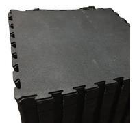 Ark Mat Interlocking Rubber Gym Mat 1m x 1m - Black - 10mm Ark Mat Black 10mm