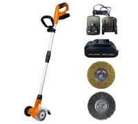 Ark Mat Lazy-Weeder Cordless Weed Remover Brush Tool - Moss Patio Block Paving Cleaner - Lightweight 2kg - Battery and Charger Included (Lazy-Weeder