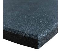 Ark Mat Rubber Crumb Gym Floor Tiles - 1m x 1m - 15mm - Black Ark Mat Black 15mm