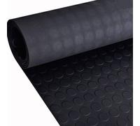 Ark Mat Rubber Flooring Matting - 1.8m x 5m x 3mm - Coin Pattern in Black Ark Mat Black
