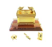 Ark of the Covenant Model Replica - Biblical Tabernacle with Aaron'S Rod, Manna & Stone Tablets for Collectors