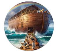 Ark Rainbow 1000 Piece Jigsaw Puzzle Jigsaw Puzzle for Adults Paper Puzzle Game for Family Home Decoration Gift 1000pcs (67.5x67.5cm)