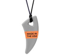 ARK Saber Tooth Chew Necklace, Standard, Softest, Light Grey